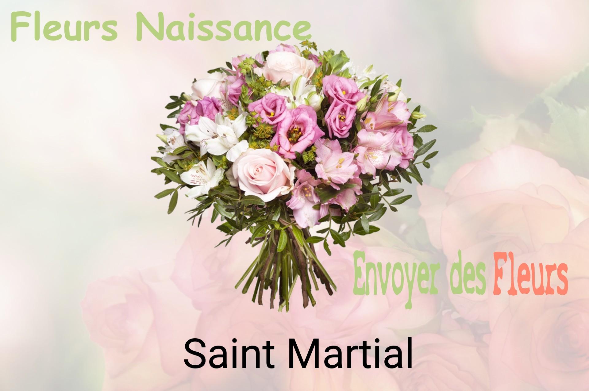 Bouquet de fleurs de naissance livré à Saint-Martial